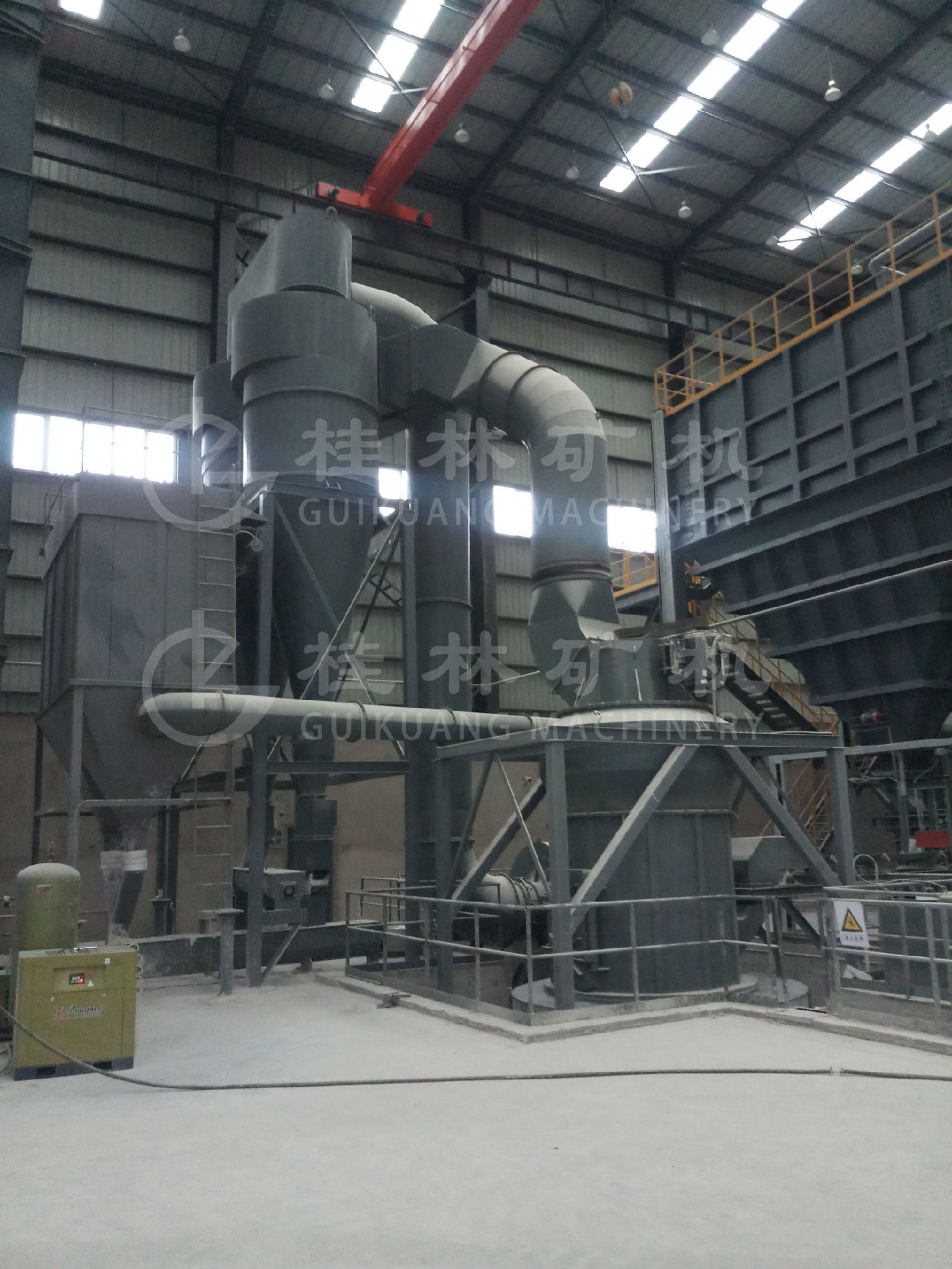桂林矿机雷蒙石灰石磨粉机在脱硫石灰石制粉中的应用