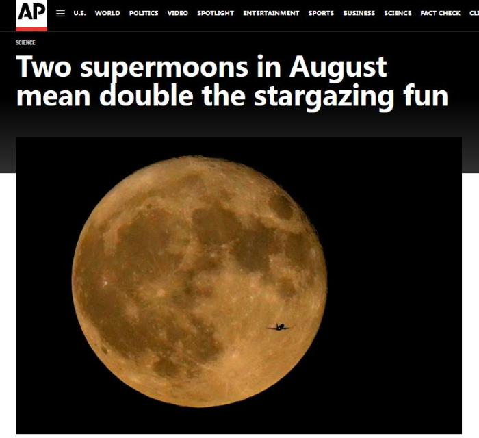 “超级月亮”的罕见天象