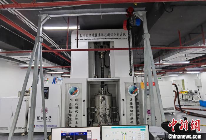 月球大深度保真取芯探矿模拟装置