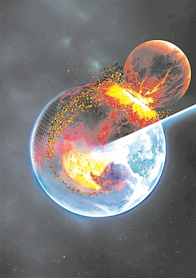 忒伊亚的一部分或留在了地幔深处，经历地球的全部历史直到现在