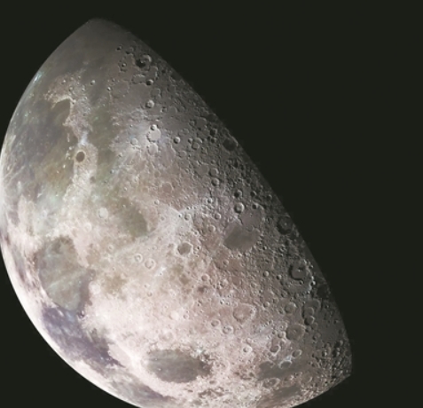 月球有一层稀薄的大气层（艺术想象图）